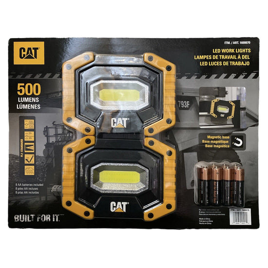 Caterpillar 1600070 LED Worklights 500 Lumens -2 Pack