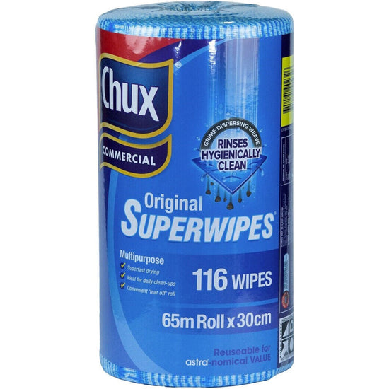 Chux Commercial Original SuperWipes 116 65m x 30cm Handy Roll