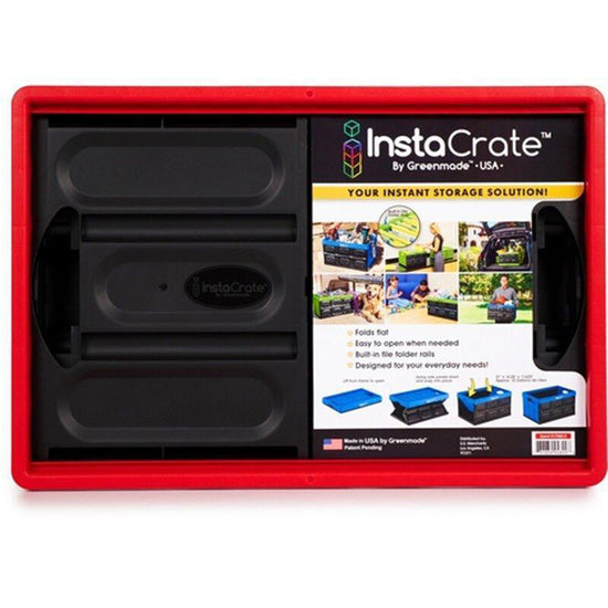 InstaCrate Collapsible Car Storage Container 46 Litre - Red