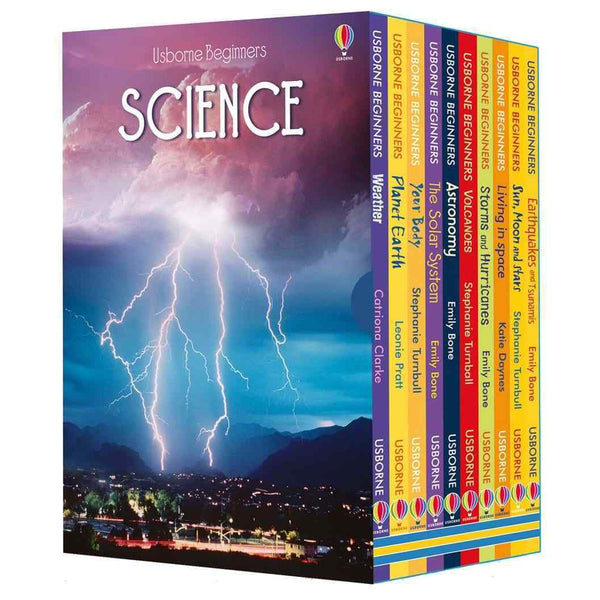 Usborne Beginners Science 10 Books Collection Box Set STEM Educational Kids Gift