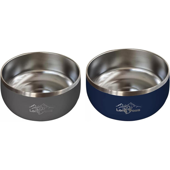Long Paws Lunar Dog Bowls 1.8 Litre 60oz 7.5cups Twin Pack