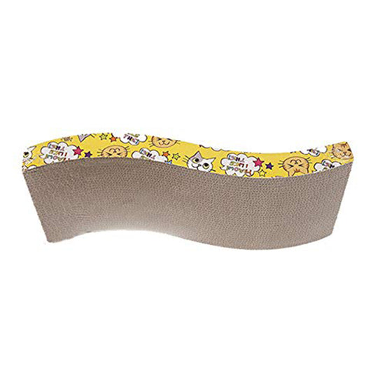 LE YOU PET Cat Scratching Boards of Various Shapes with Free Catnip (S Shape)