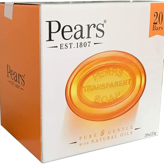 Pears Amber Transparent Soap Bar 20 x 125g Bulk Value Pack