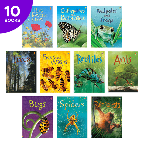 Usborne Beginners Nature 10 Books Box Set Collection - Hardcover