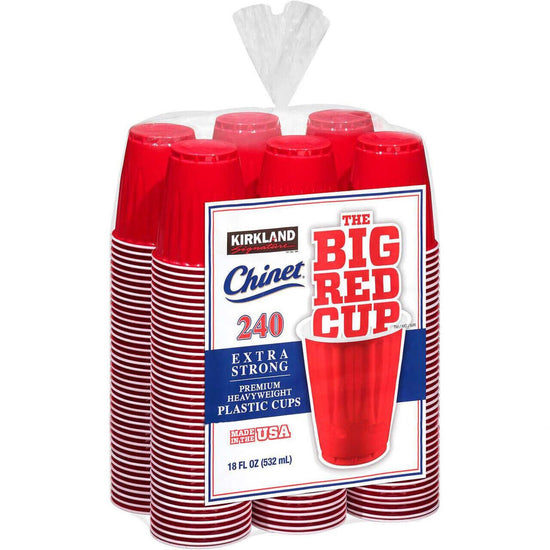 Kirkland Signature 18Oz Big Red Party Cups 240Count Made in USA