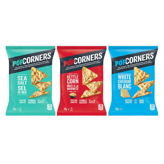 PopCorners Popcorn Chips Variety Pack - 24 Pack × 28g