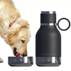 Asobu Stainless Steel Dog Bowl 360ml and Bottle 1.1L - Grey