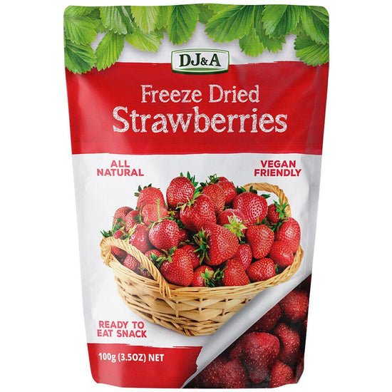 DJ&A Freeze Dried Strawberries 100g - 2 Pack
