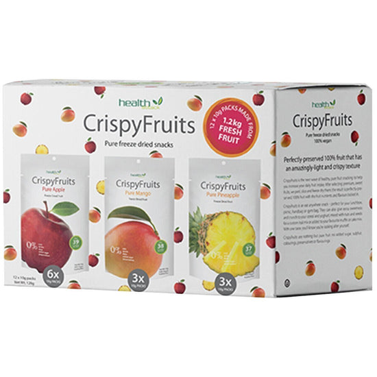 Health Attack Crispy Fruits Pure Freeze-dried Fruit Snacks MultiBox 12 Bagsx10g