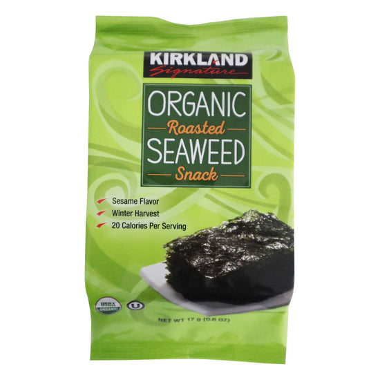 Kirkland Organic Roasted Seaweed 17g x 10-pack
