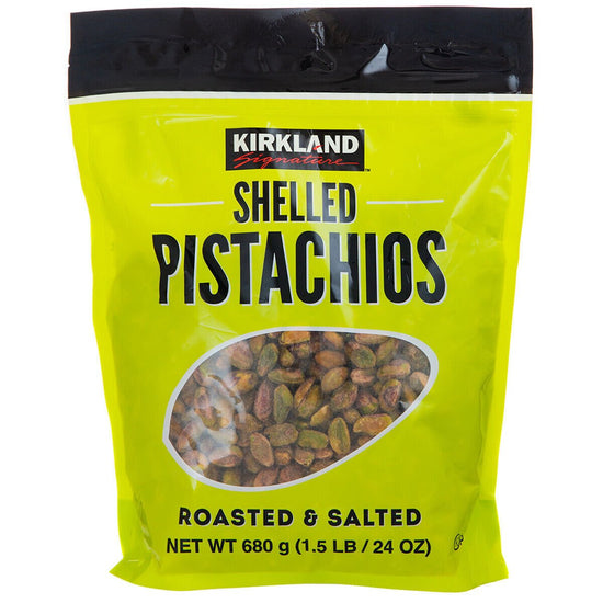 Kirkland Signature Shelled Pistachios 680g Roasted & Salted Product of USA