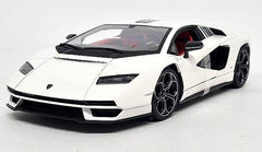 Maisto 1:18 Scale Model Lamborghini Countach LPI 800-4 2021 Die-Cast Sports Car (White)