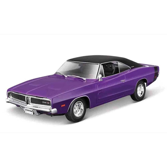 Maisto 1:18 Scale Dodge Charger RT 1969 Diecast Model Car Purple