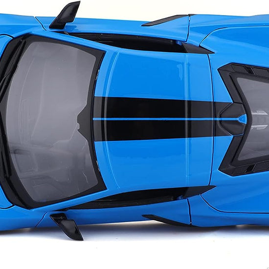 Maisto 1:18 2020 Chevrolet Corvette Stingray Coupe (High Wing) 1/18 Scale - Blue