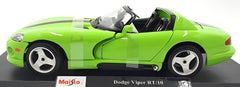 Maisto 1:18 Scale Diecast 46629 - Dodge Viper RT/10 - Green