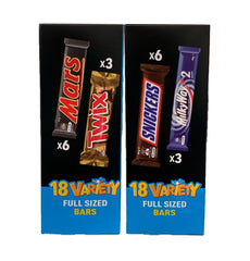 Mars 18 Variety Full Sized Bars - Assorted Chocolate Bars