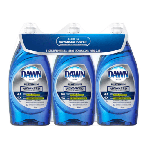 Dawn Platinum Advanced Power Dishwashing Liquid 3 x 828mL