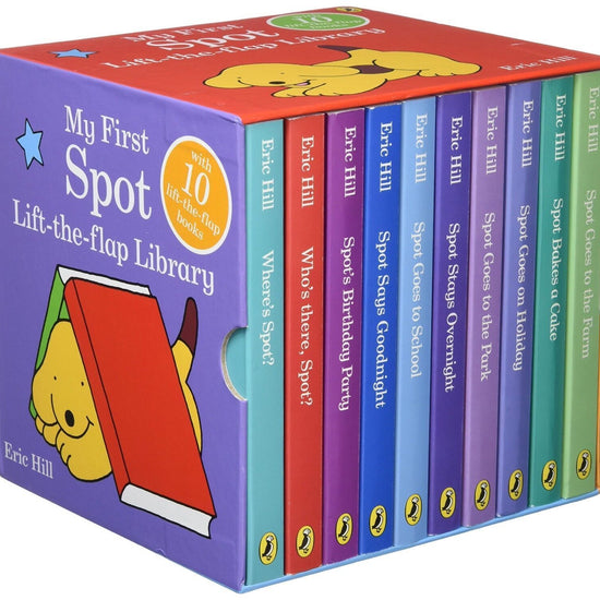 New My First Spot Lift-the-Flap Library 10 Board Books Set Collection Eric Hill