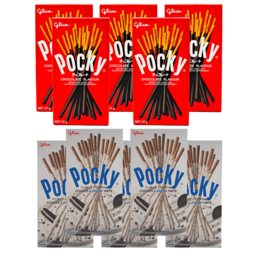 Pocky Chocolate Covered Biscuit Sticks Variety 10 pack 435g