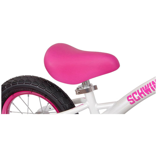 Schwinn Skip 3 Toddler Balance Bike, 12-Inch Wheels, Beginner Rider Training, Pink/White