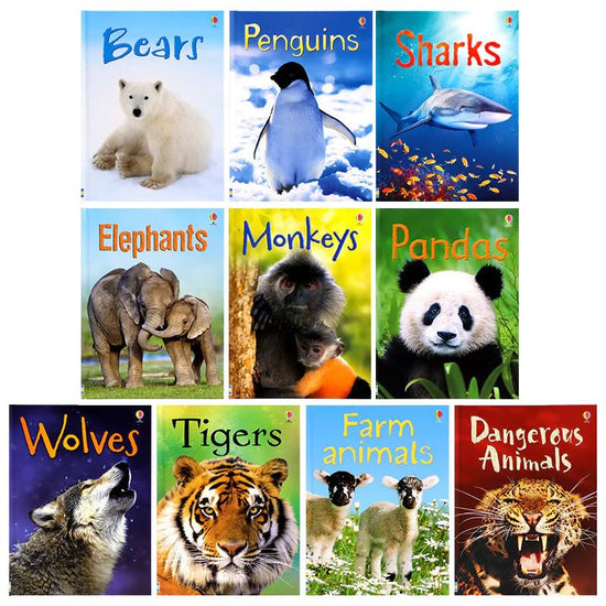 Usborne Beginners Animals Collection 10 Books Box Set